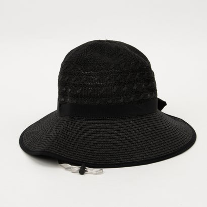 スタイルブロック STYLEBLOCK リボン付きストローハット （ブラック）