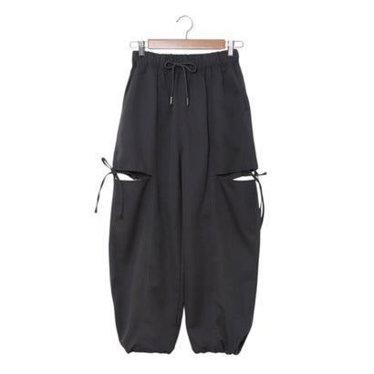 ラブトキシック Lovetoxic 【吸水速乾】スリットリボンパンツ （チャコール）