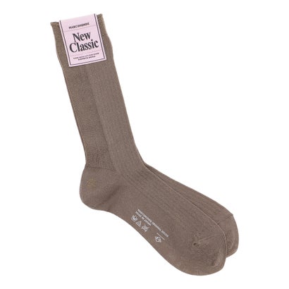 マルコモンド MARCOMONDE switching rib glitter socks 176N5/1/1GL-24C グリッターソックス 靴下 （ライトブラウン）