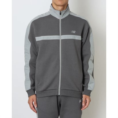 ニューバランス New Balance メンズ ニットジャケット THE CITY 25FW キルティングニットジャケット_ AMJ55605 （グレー）