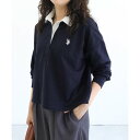 マーベラス バイ ピエロ marvelous by Pierrot 【U.S.POLO ASSN.】ライトスウェットポロカットソー (ネイビー)