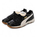 プーマ PUMA メンズ レディース スニーカー サッカー フットサル 街履き KING INDOOR キング 401683 (ブラック)