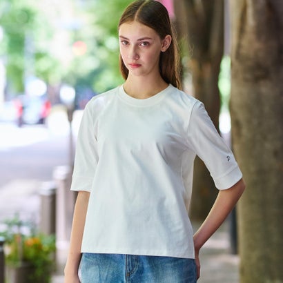 ドレステリア DRESSTERIOR バックブリーズテック五分丈Tシャツ （ホワイト(001)）