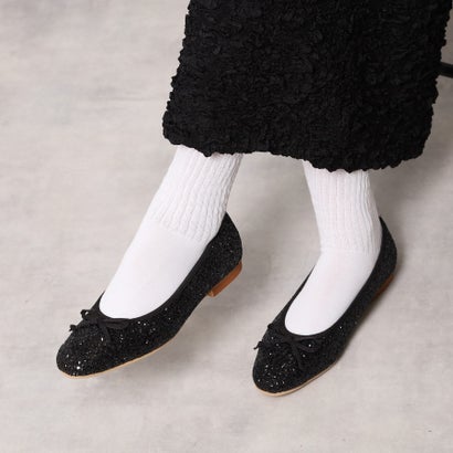 エスペランサ ESPERANZA グリッターバレエシューズ （ブラック(319)）