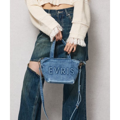 エヴリス EVRIS 【EVRIS/エブリス】ロゴエンボス ミニトートバッグ （DEM81）