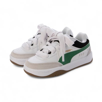 プーマ PUMA パークライフスタイル SK8 PS キッズ スニーカー 401950 （ホワイト×グリーン）