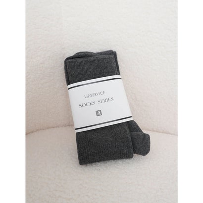 リップサービス LIP SERVICE ベーシックニーハイソックス （グレー）