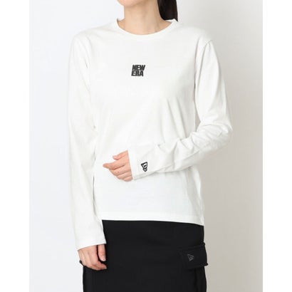 ニューエラ NEW ERA レディース 長袖Tシャツ WS LS COTTON BASIC TEE WHI 14674703 （ホワイト）(4)