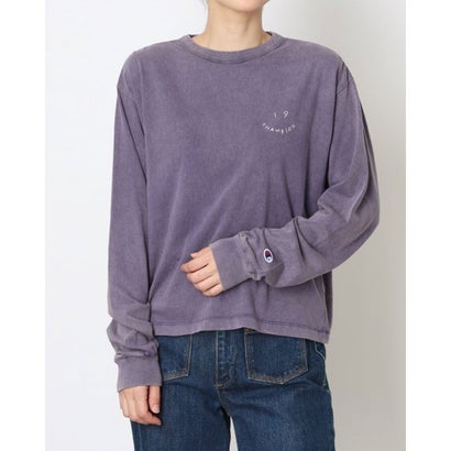 チャンピオン Champion レディース 長袖Tシャツ LONG SLEEVE T-SHIRT_ CW-C404 （ネイビー）