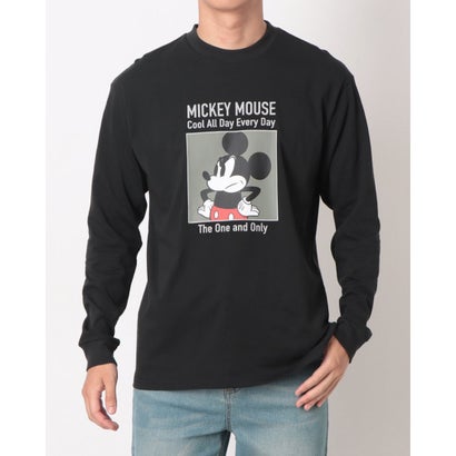 ディズニー Disney メンズ 長袖Tシャツ ロングTシャツ ミッキー TRDN-9C11525TL （ブラック）