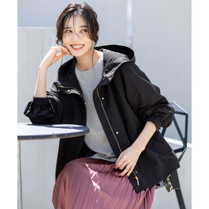 ANY SIS 【撥水・洗える】フーディショート ブルゾン （ブラック）のサムネイル