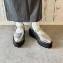 オールブラック ALL BLACK 【本革】【厚底 】厚底メリージェーン (シルバー)