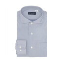 トーキョーシャツ TOKYO SHIRTS 【ストレッチ】 ホリゾンタルワイド 長袖 形態安定 ワイシャツ ニットシャツ (使用素材:東レFIELDSENSOR(R)秒乾(R)) (ブルー)