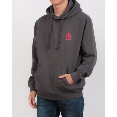 トミー ヒルフィガー TOMMY HILFIGER ウォッシュドクレストレギュラーフィットパーカー (ブラック) トミー ヒルフィガー TOMMY HILFIGER ウォッシュドクレストレギュラーフィットパーカー (ブラック)