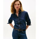 トミー ヒルフィガー TOMMY HILFIGER デニムミロレギュラーシャツ (インディゴ)(4)