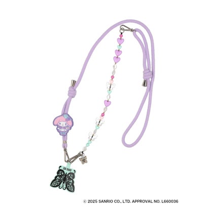 アナスイ ANNA SUI ANNA SUI × MY MELODY & KUROMI スマホストラップ (パープル)