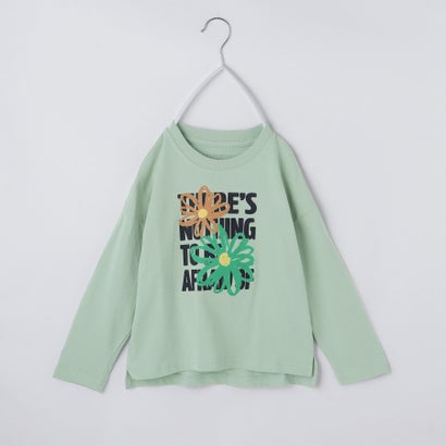 ザ ショップ ティーケー (キッズ) THE SHOP TK(Kids) 【110ー160／6色展開】コットン長袖Tシャツ （ミントグリーン(421)）