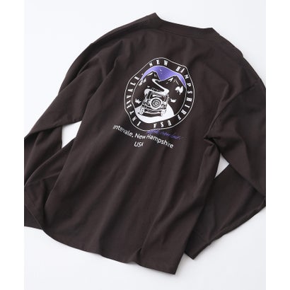 ジーンズメイト JEANS MATE バックプリント ロングTシャツ RAGGED MOUNTAIN （ブラウン）