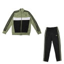アディダス adidas ジュニア ジャージ上下セット エッセンシャルズ スリーストライプス ティベリオ トラックスーツ IY1796 (tent green/black/white)