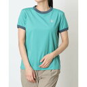 ティゴラバイビームスデザイン TIGORA by BEAMS DESIGN レディース フィットネス 半袖Tシャツ リンガーTシャツ TRBM-3P2535TS (グリーン)