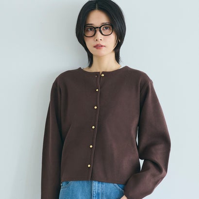 【再入荷・新色追加】コカ coca 金ボタンニットカーディガン （Dk.brown）のサムネイル