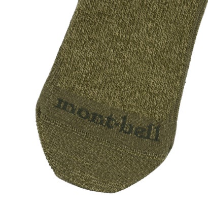 モンベル mont-bell モンベル 靴下 コアスパン トラベル アンクルソックス Men's 男性用 （ダークグリーン）