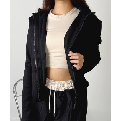 ビビッドレディ VIVIDLADY ジップアップ スタンドネック ブルゾン （ブラック）