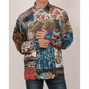 デシグアル Desigual パッチ効果の鯉シャツ (マルチ)