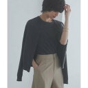 ラス RASW ビスコースシンプルカーディガン (杢スミクロ)