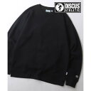 シトリー SITRY DISCUS/ディスカス オーバーサイズ 裏起毛 トレーナー スウェット (ブラック)