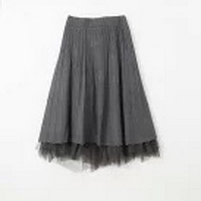 アイローズミラージュ Airose Mirage 2WAYリバーシブル チュールプリーツスカート｜ふんわりシルエット..