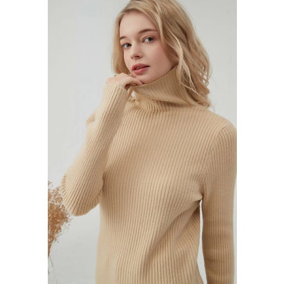 アイローズミラージュ Airose Mirage ニット セーター レディース リブニット ハイネック 長袖 トップ..