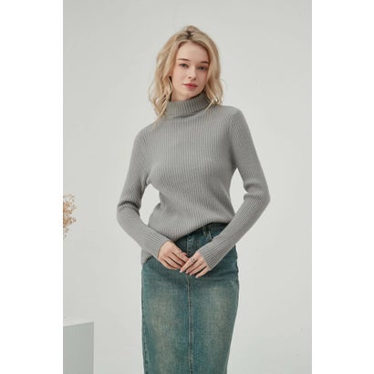 アイローズミラージュ Airose Mirage ニット セーター レディース リブニット ハイネック 長袖 トップ..