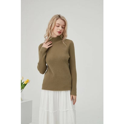 アイローズミラージュ Airose Mirage ニット セーター レディース リブニット ハイネック 長袖 トップ..