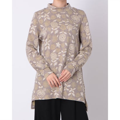 コットンブルー COTTON BLUE 花柄ジャカードチュニック （ベージュ）