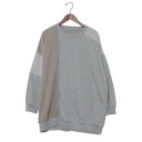ジーンズメイト JEANS MATE コーデュロイ ワッフル 切替 チュニック C-FORT POINT (モクグレー)