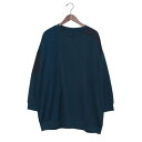 ジーンズメイト JEANS MATE コーデュロイ ワッフル 切替 チュニック C-FORT POINT (ブルー)