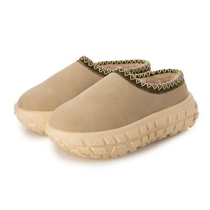 デメテル DEMETER 厚底 凹凸ソール ボリュームファー ムートンシューズ （ベージュ）