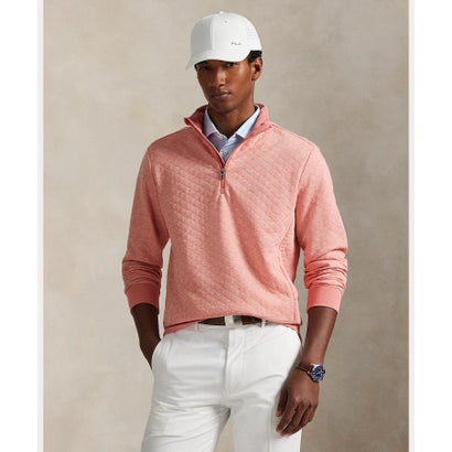 ポロ ゴルフ｜アールエルエックス POLO GOLF｜RLX GOLF （RLX）キルテッド ダブルニット モックネック スウェットシャツ （660ピンク）