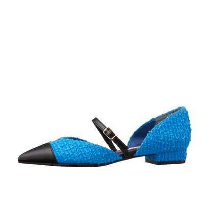 ダイアナ DIANA サイドオープンメリージェーン （ブルー生地）