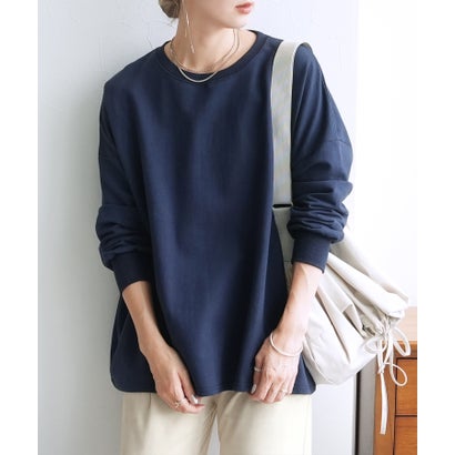 レカ reca ボーダー＆無地ビッグプルオーバー（R21149-v/R22125-v） （ネイビー）