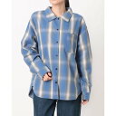 ロキシー ROXY レディース アウトドアカジュアル 長袖シャツ LOOK UP RSH254045 (BLU)