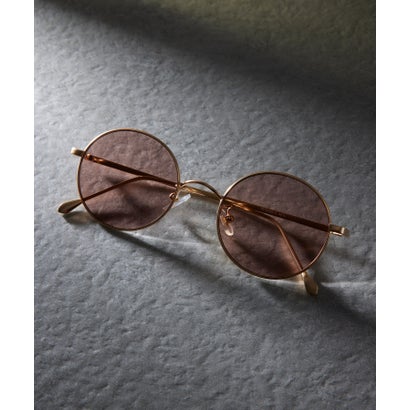 セットアップセブン SETUP7 メタルフレームラウンドサングラス カラーレンズ UVカット TNY （ゴールド系）(4)