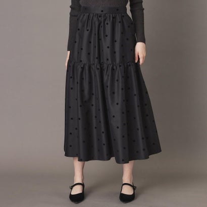 ドレステリア DRESSTERIOR フロッキードットスカート （ブラック(119)）