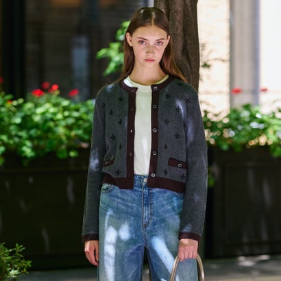 ドレステリア DRESSTERIOR リリィクレストカーディガン （チャコールグレー(114)）