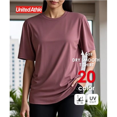 ユナイテッドアスレ United Athle 4.4オンス ドライスムース Tシャツ 半袖 ジム ヨガ ピラティス フィ..