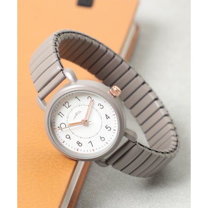 メゾンブリーズ MAISON BREEZE シャーベットカラー蛇腹ベルトウォッチ 腕時計 YM080 ソルベ FW （グレ..