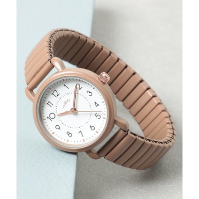 メゾンブリーズ MAISON BREEZE シャーベットカラー蛇腹ベルトウォッチ 腕時計 YM080 ソルベ FW （ブラ..