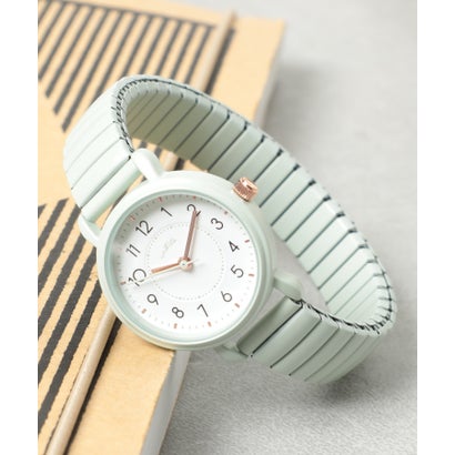 メゾンブリーズ MAISON BREEZE シャーベットカラー蛇腹ベルトウォッチ 腕時計 YM080 ソルベ FW （グリ..