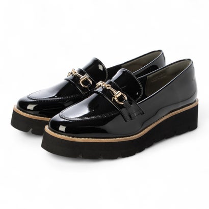 ブランコワール Balancoire 晴雨 軽量 3.5cm 4h防水 ローファー （ブラックエナメル）